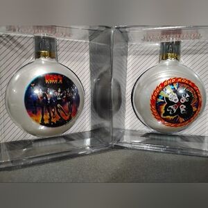 Set of KISS Christmas ornaments